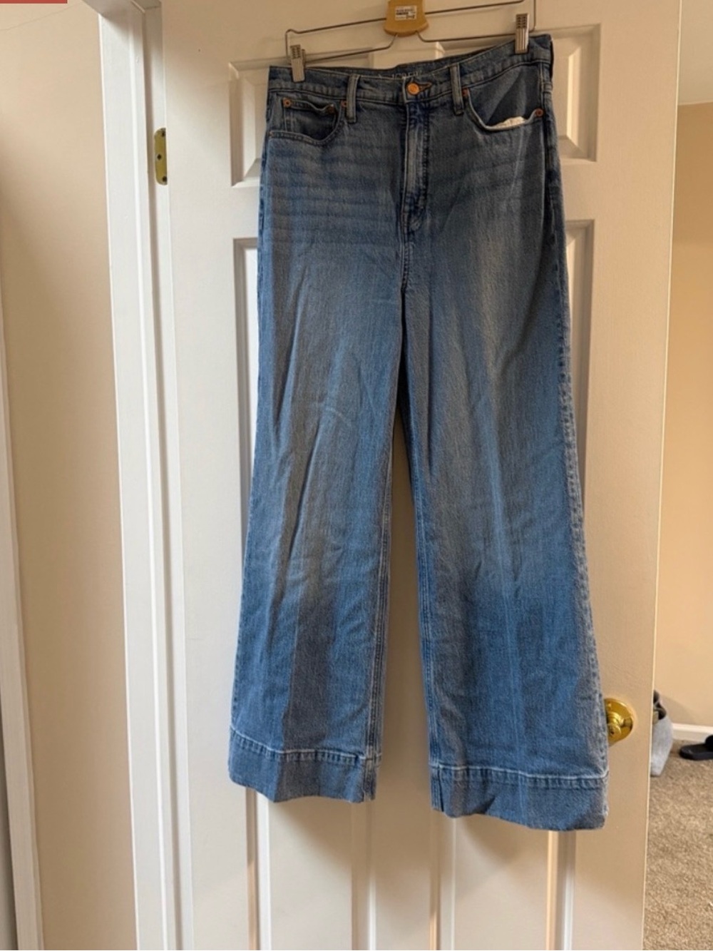 J. Crew Light Blue Wide-Leg Jeans